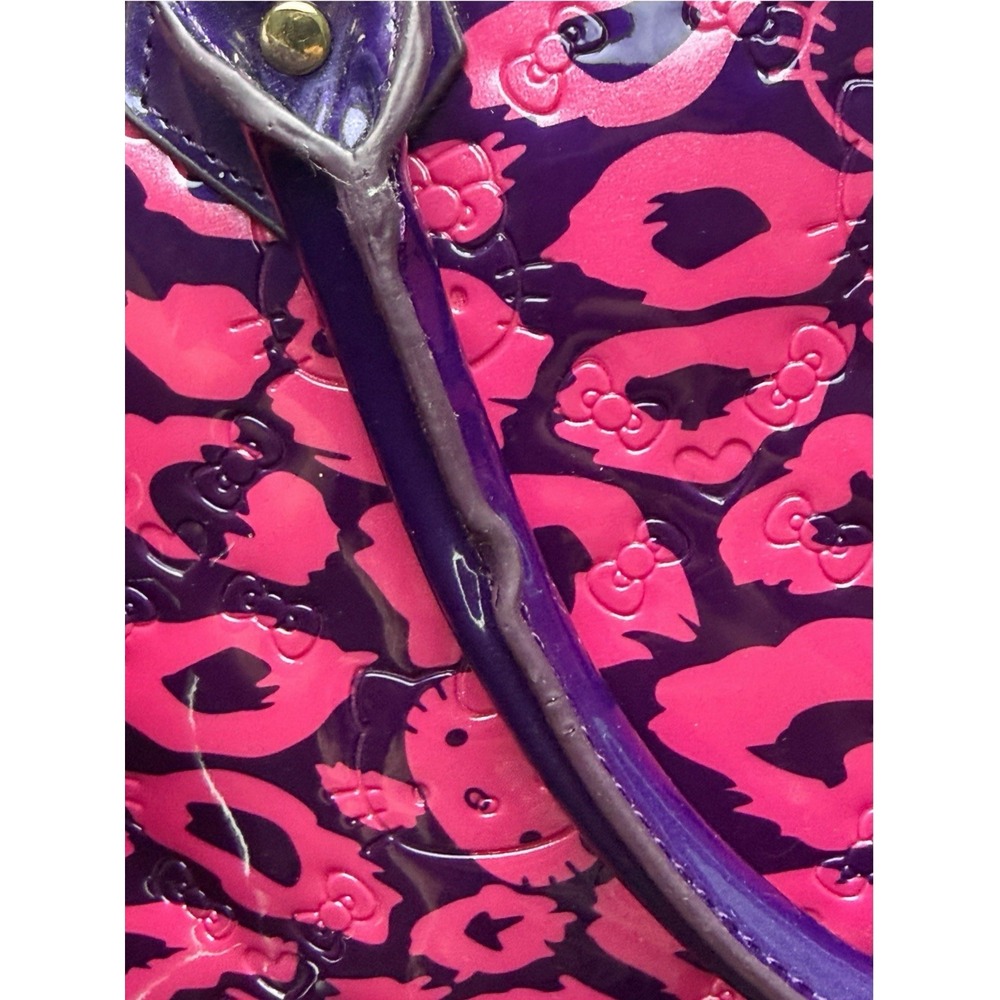 Loungefly Loves Hello Kitty Bowler Tote Bag Wallet Set Pink Purple RARE - Picture 16 of 16